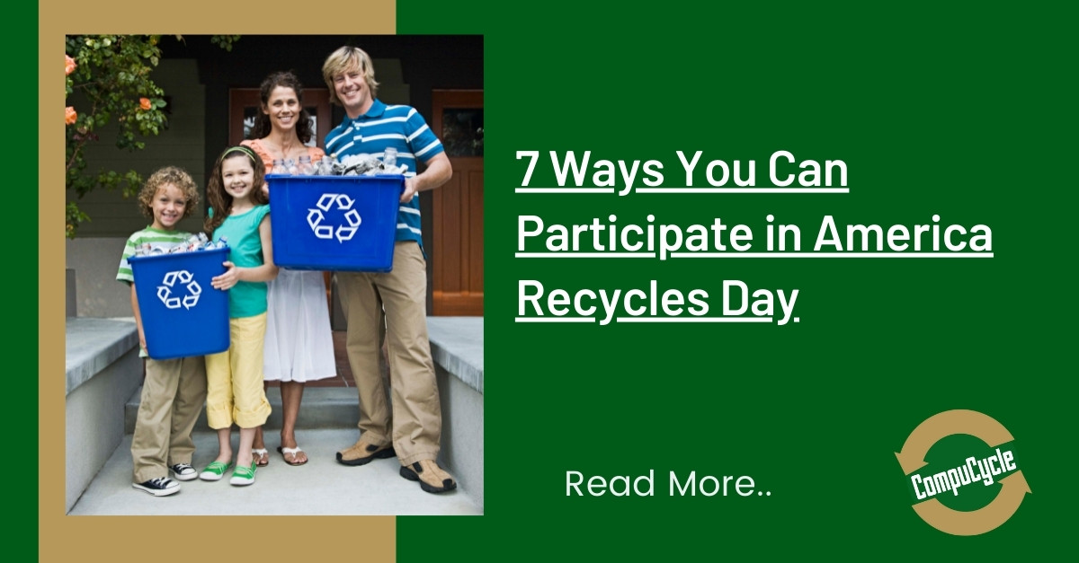 7 Ways You Can Participate in America Recycles Day