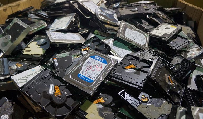 recycled hard drives