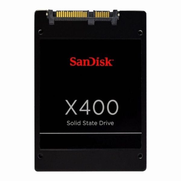 SanDisk X400 SD8SB8U-256G-1012 256GB 2.5-Inch SATA SSD – Enterprise SATA solid-state drive, front view with black branding
