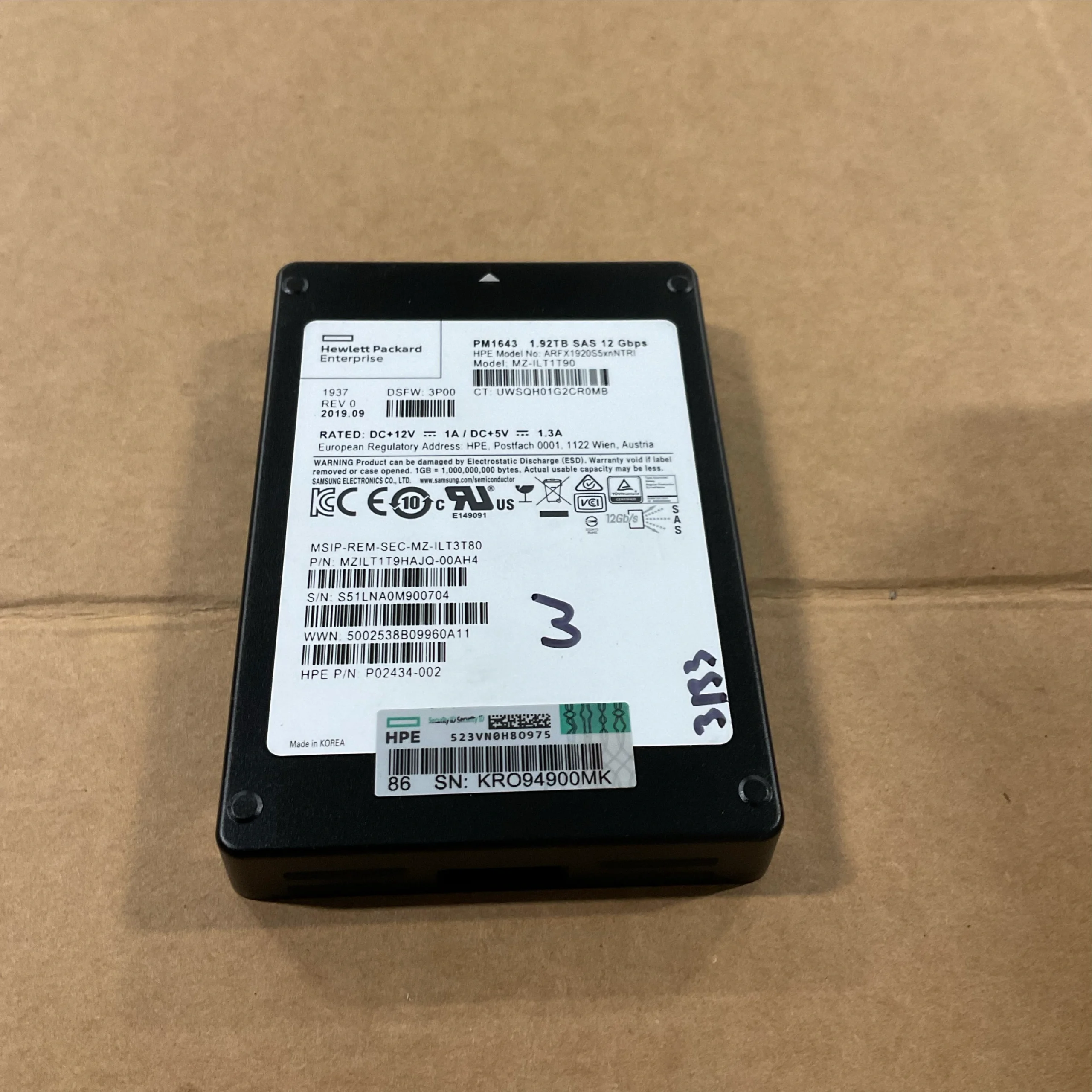 so 10316 re 3489 hp hdd