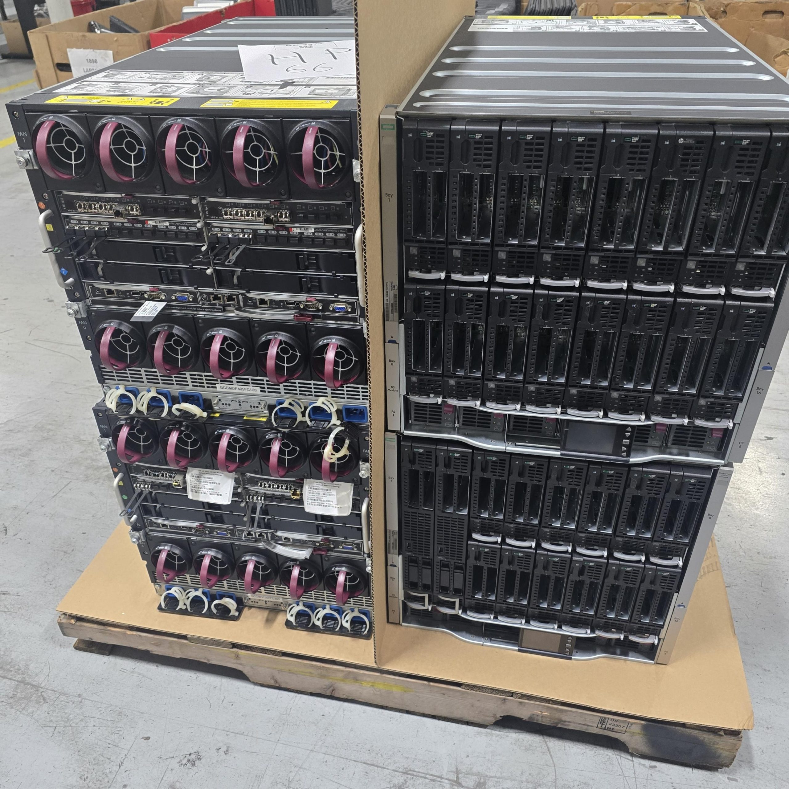 hp servers & switches – qty: 209 – #so 10153