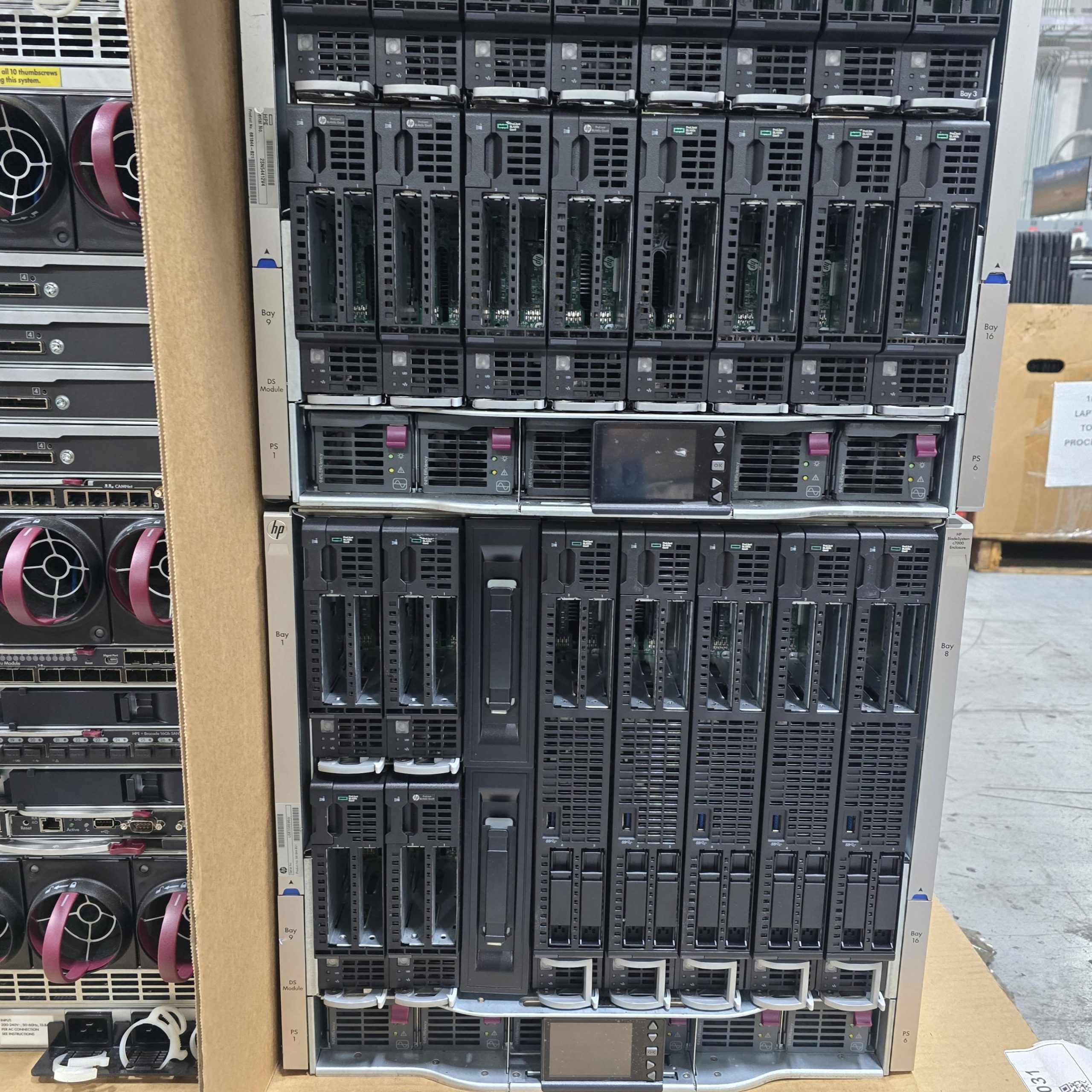 hp servers & switches – qty: 209 – #so 10153