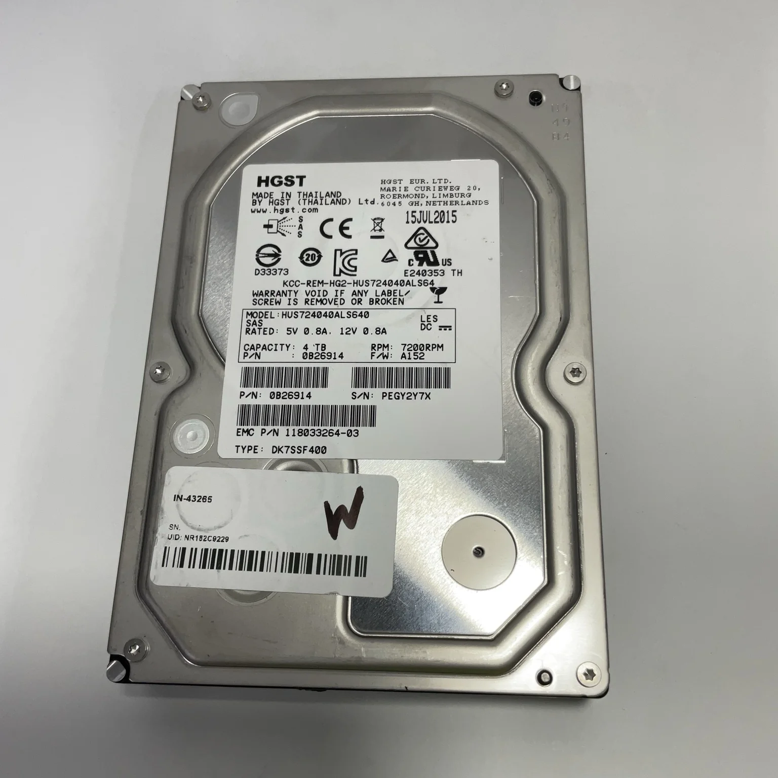 sas hdds (1tb – 6tb)  qty: 592 – #so 11179